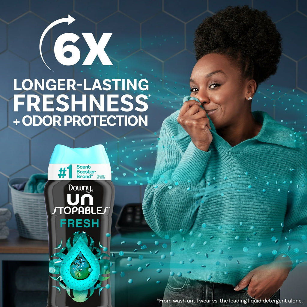 Downy Unstopables Laundry Scent Booster Beads, Fresh Scent, 24 oz