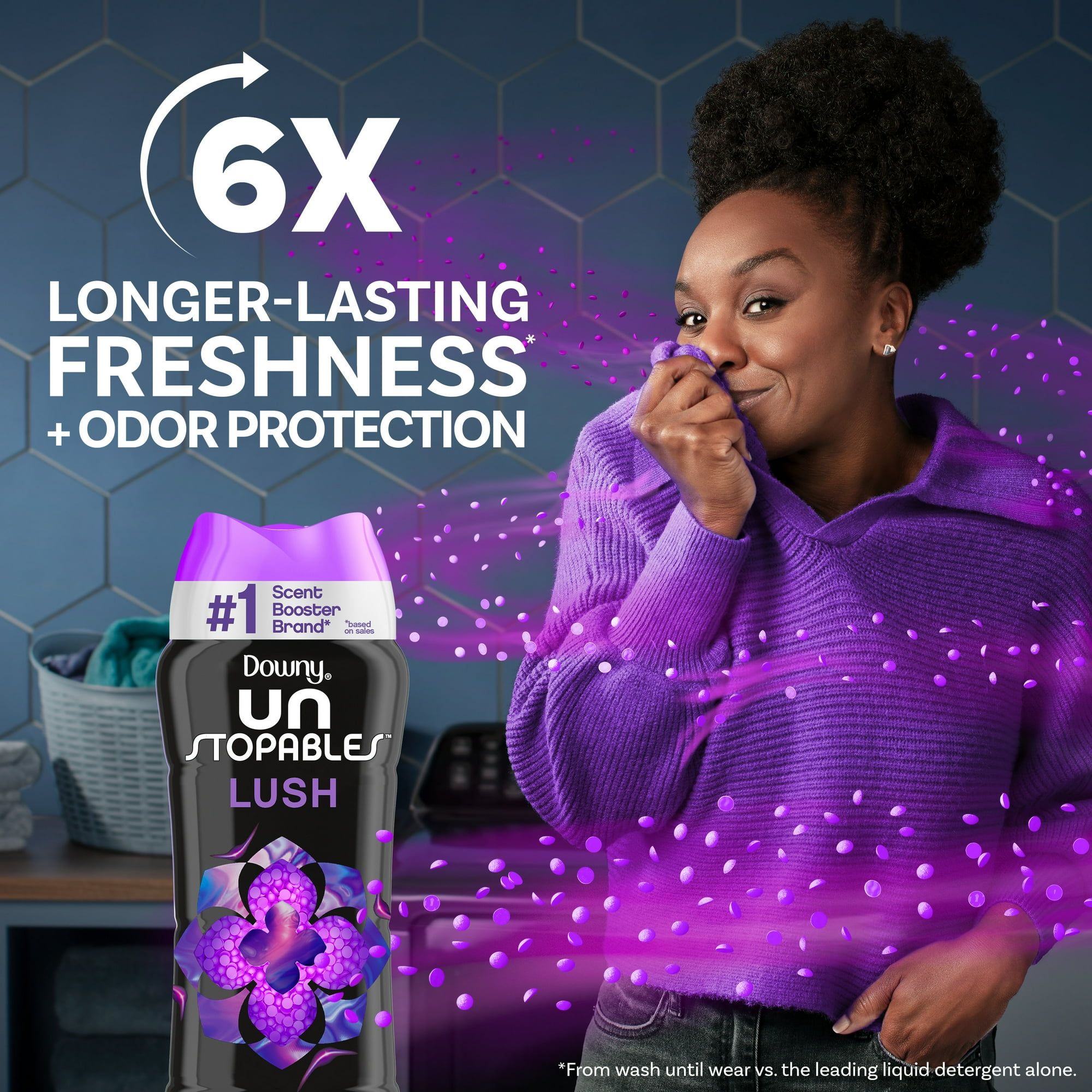 Downy Unstopables Laundry Scent Booster Beads, Lush Scent, 18.2 oz