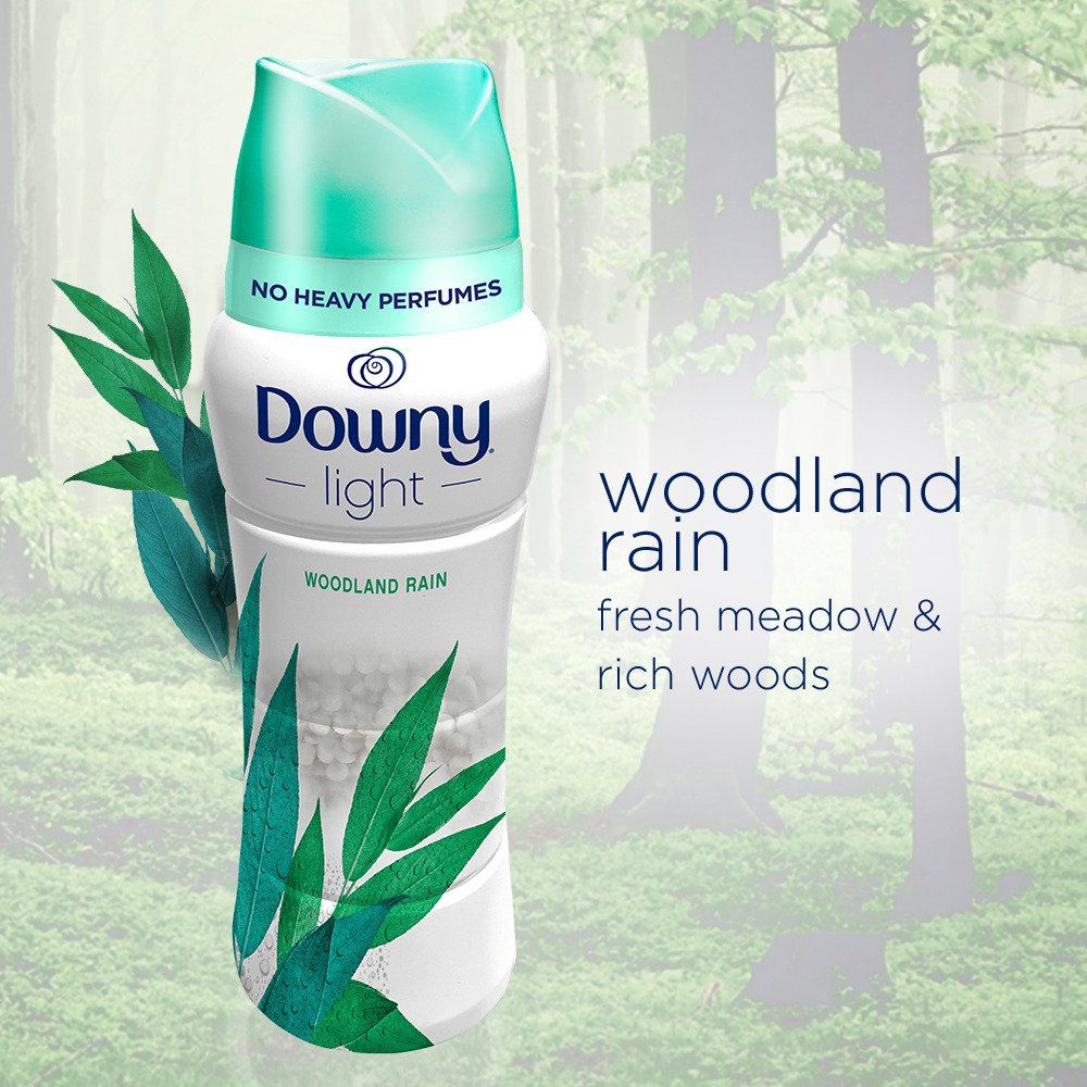 Downy Light Laundry Scent Booster Beads, Woodland Rain, 20.1 oz