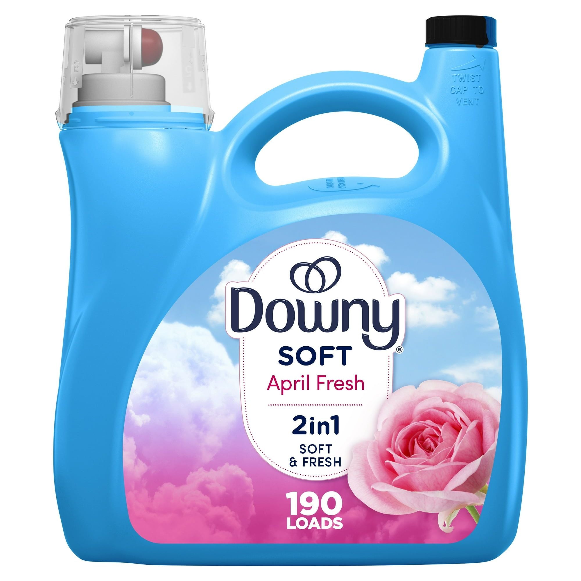 Downy Liquid Fabric Softener, April Fresh Scent, 140 fl oz, 190 Loads