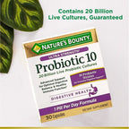 Nature's Bounty Ultra Strength Probiotic 10 Capsules; 30 Count