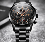 Men's Waterproof  Watch With Chronometers And Date Display Unique Design Perfect Gift Stevvex