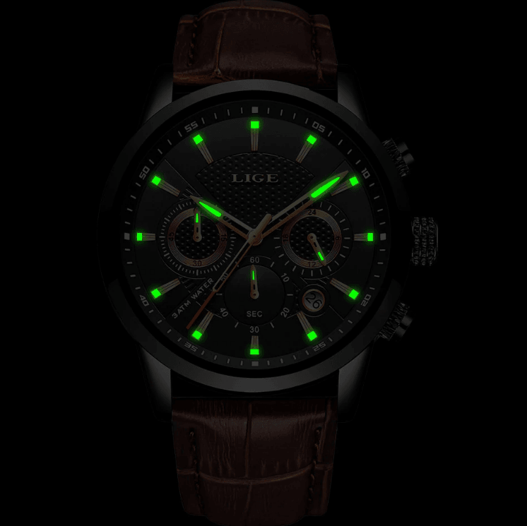 Men's  Waterproof Watch With Chronometers Day View Sport Analog Watches Excellent Look Perfect Gift For Him Stevvex
