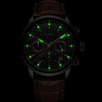 Men's  Waterproof Watch With Chronometers Day View Sport Analog Watches Excellent Look Perfect Gift For Him Stevvex