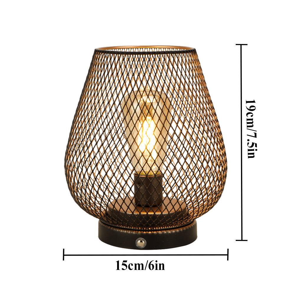 JHY DESIGN's 7.5"H Touch Adjustable Table Lamp(Metal Base, Bronze Egg)