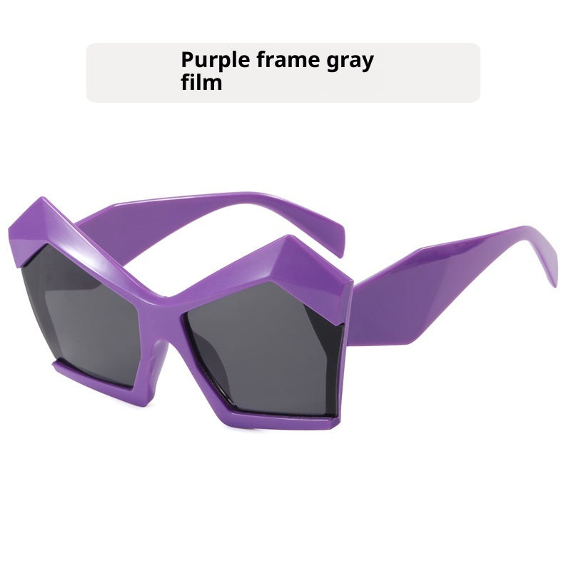 Oversized Square Cateye Polarized Sunglasses Big Trendy Style Fashionable Personality Big Frame Sunglasses New Fashionable & Popular Street Style Sunglasses For Women Stevvex