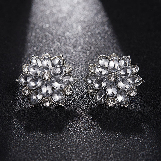 Christmas Snowflake Stud Earrings Pi-Mart
