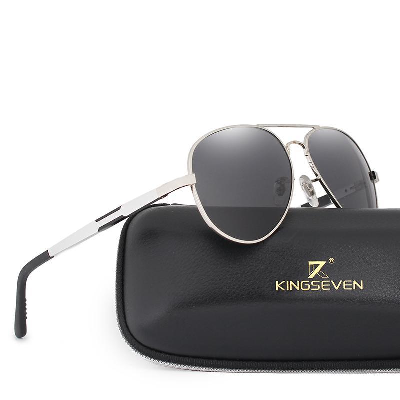Aviation Luxury Aluminum Magnesium Gold Fashion Polarized Lens Sunglasses Men/Women Driving Mirror Sunglasses  Military Style - SJB-DIAMOND ELITES