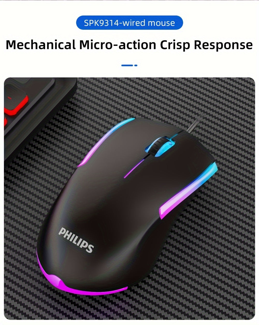 Wired Gaming Mouse with LED Backlight, 1200 DPI Optical Sensor, Ergonomic Design, ESports Games Theme, Right-Hand Orientation, Non-Slip Silicone Rollers, Battery-Free Operation for Windows/PC/Mac/Laptop