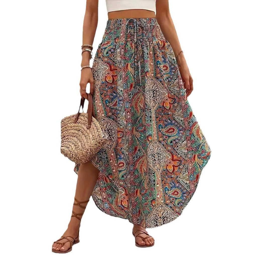 Personality Printed A- Line Skirt Casual Lootquake LLC