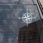 15cm*15cm Art Design Vinyl Compass Sticker Vinyl Decal Sticker Compass Stickers Decal for Car Hood Auto Body Side Door Compass Graphics Car Stickers Waterproof Vinyl Stripe Decal Sticker Car Stickers Decals Black/Silver Stevvex