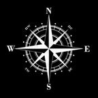 15cm*15cm Art Design Vinyl Compass Sticker Vinyl Decal Sticker Compass Stickers Decal for Car Hood Auto Body Side Door Compass Graphics Car Stickers Waterproof Vinyl Stripe Decal Sticker Car Stickers Decals Black/Silver Stevvex