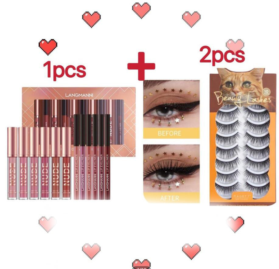 Lip Liner And Lipstick Makeup 12 Pcs Set 6 Matte Lipstick 6 Lip Liner Pens Waterproof Long Lasting Matte Lipstick Beauty Cosmetics Makeup Gift For Girls Lipstick Set Pi-Mart
