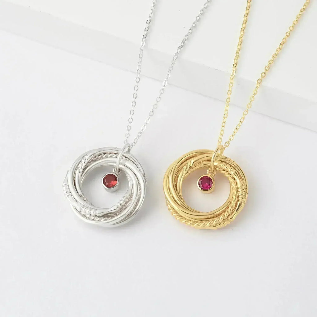 60th Birthday Gift For Woman, Birthday Gift For Mom, 6 Rings 6 Decades