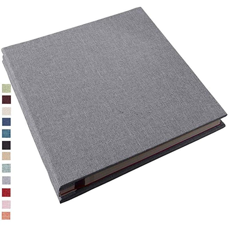 16-inch 20 Pages Self Adhesive Photo Album DIY Scrapbook Rustic Linen Cloth Cover Personalize Album for Wedding Memory Album  Home Decor House Decoration DIY Memorable Gifts For Loved Ones Stevvex