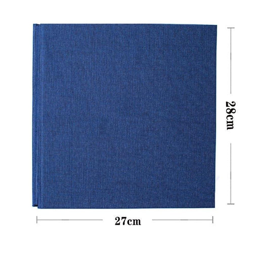 16-inch 20 Pages Self Adhesive Photo Album DIY Scrapbook Rustic Linen Cloth Cover Personalize Album for Wedding Memory Album  Home Decor House Decoration DIY Memorable Gifts For Loved Ones Stevvex