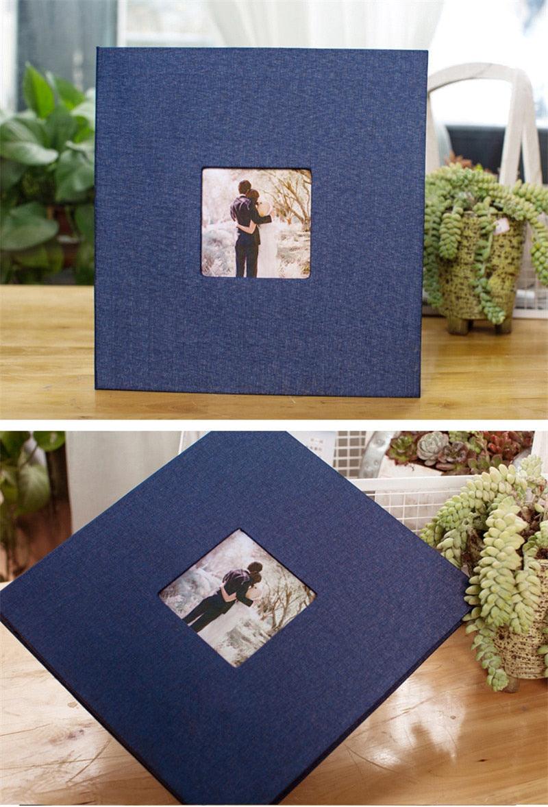 16 inch Linen DIY Photo Album Lovers Birthday Gift Wedding Photos Baby Photo Album Scrapbook DIY Photo Albums Family Scrapbook Albums Family Anniversary Gift For Couple Stevvex