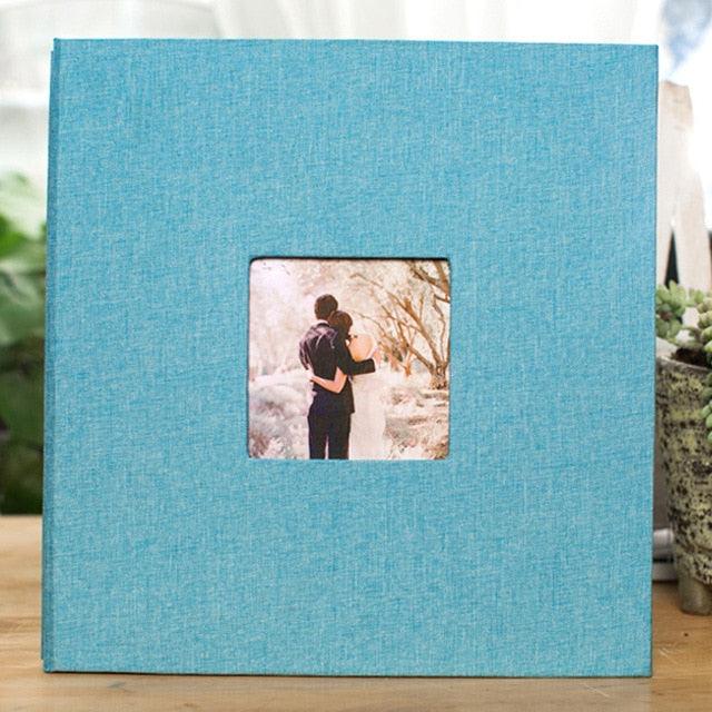 16 inch Linen DIY Photo Album Lovers Birthday Gift Wedding Photos Baby Photo Album Scrapbook DIY Photo Albums Family Scrapbook Albums Family Anniversary Gift For Couple Stevvex