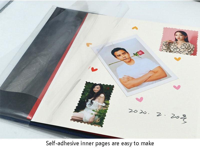 16 inch Linen DIY Photo Album Lovers Birthday Gift Wedding Photos Baby Photo Album Scrapbook DIY Photo Albums Family Scrapbook Albums Family Anniversary Gift For Couple Stevvex