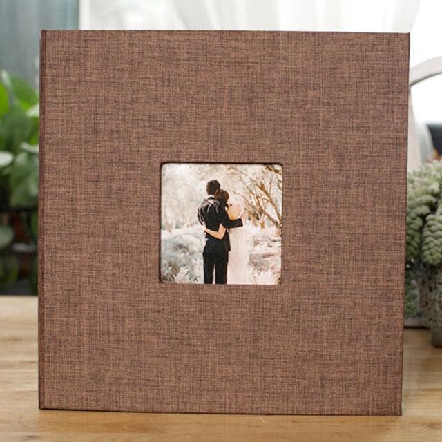 16 inch Linen DIY Photo Album Lovers Birthday Gift Wedding Photos Baby Photo Album Scrapbook DIY Photo Albums Family Scrapbook Albums Family Anniversary Gift For Couple Stevvex