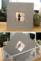 16 inch Linen DIY Photo Album Lovers Birthday Gift Wedding Photos Baby Photo Album Scrapbook DIY Photo Albums Family Scrapbook Albums Family Anniversary Gift For Couple Stevvex