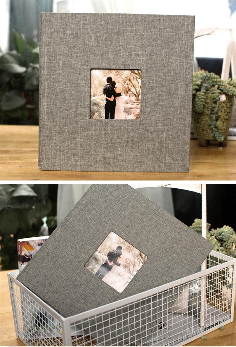 16 inch Linen DIY Photo Album Lovers Birthday Gift Wedding Photos Baby Photo Album Scrapbook DIY Photo Albums Family Scrapbook Albums Family Anniversary Gift For Couple Stevvex