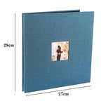 16 inch Linen DIY Photo Album Lovers Birthday Gift Wedding Photos Baby Photo Album Scrapbook DIY Photo Albums Family Scrapbook Albums Family Anniversary Gift For Couple Stevvex