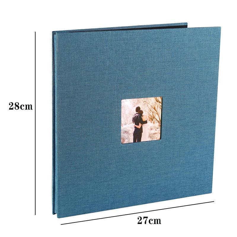 16 inch Linen DIY Photo Album Lovers Birthday Gift Wedding Photos Baby Photo Album Scrapbook DIY Photo Albums Family Scrapbook Albums Family Anniversary Gift For Couple Stevvex