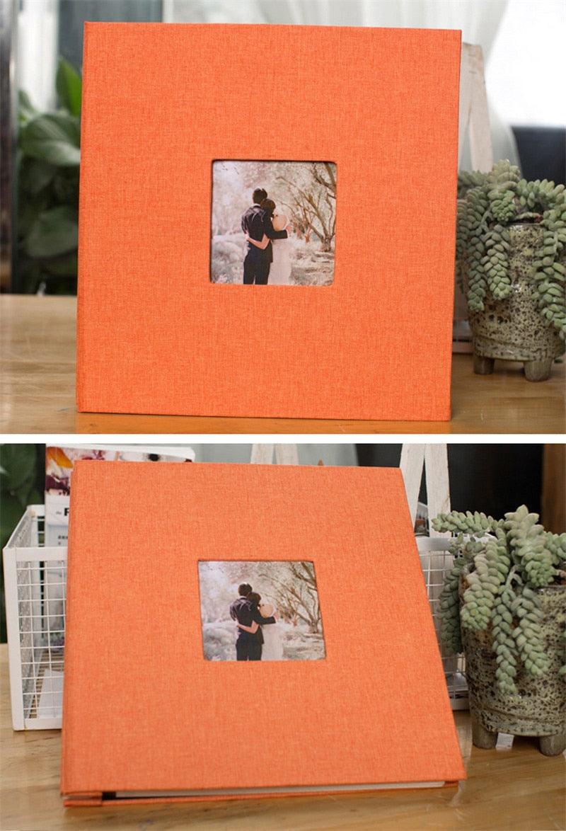 16 inch Linen DIY Photo Album Lovers Birthday Gift Wedding Photos Baby Photo Album Scrapbook DIY Photo Albums Family Scrapbook Albums Family Anniversary Gift For Couple Stevvex