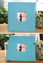 16 inch Linen DIY Photo Album Lovers Birthday Gift Wedding Photos Baby Photo Album Scrapbook DIY Photo Albums Family Scrapbook Albums Family Anniversary Gift For Couple Stevvex
