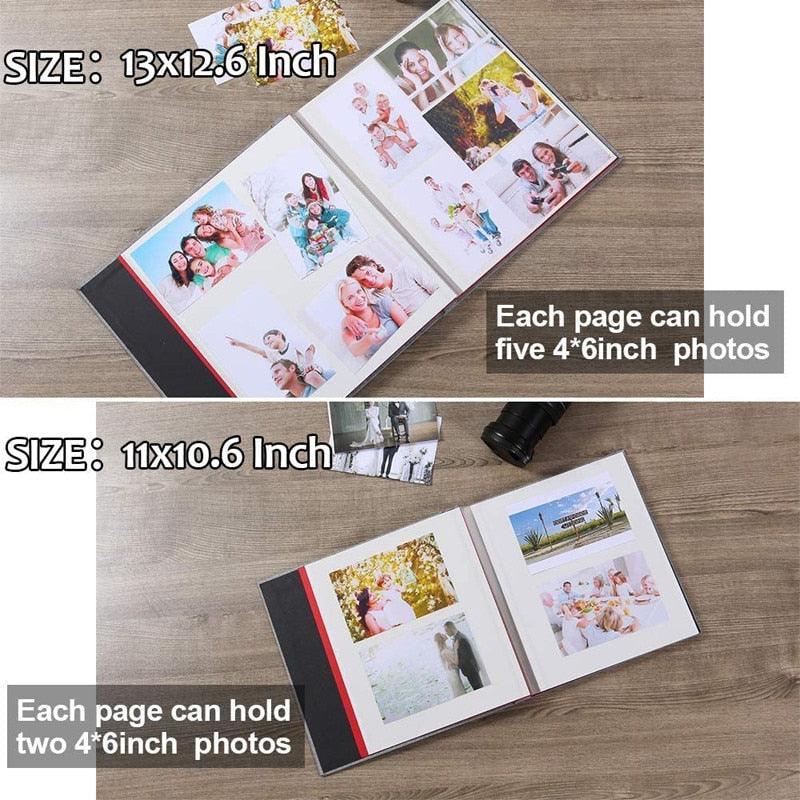 16 inch Linen DIY Photo Album Lovers Birthday Gift Wedding Photos Baby Photo Album Scrapbook DIY Photo Albums Family Scrapbook Albums Family Anniversary Gift For Couple Stevvex