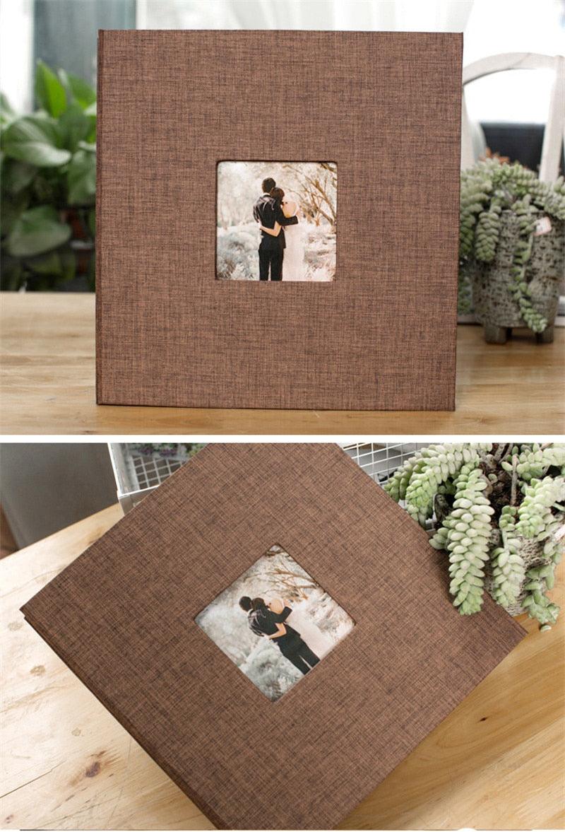 16 inch Linen DIY Photo Album Lovers Birthday Gift Wedding Photos Baby Photo Album Scrapbook DIY Photo Albums Family Scrapbook Albums Family Anniversary Gift For Couple Stevvex
