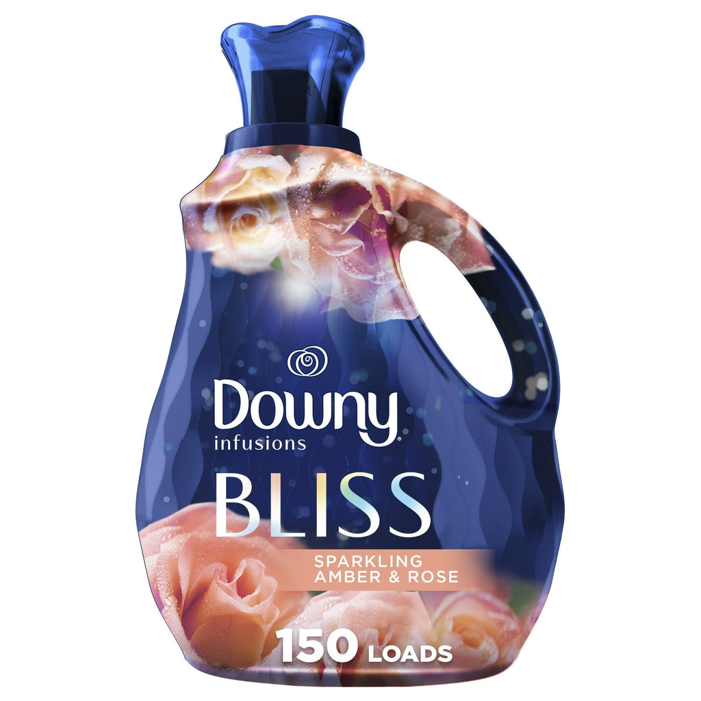 Downy Infusions Liquid Fabric Softener, Bliss, Sparkling Amber & Rose, 101 fl oz