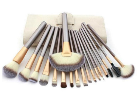 Persian Make-up Brush Suit Rice White Make Up Brush, Champagne Color Brush Handle Make-up Brush Without Pi-Mart