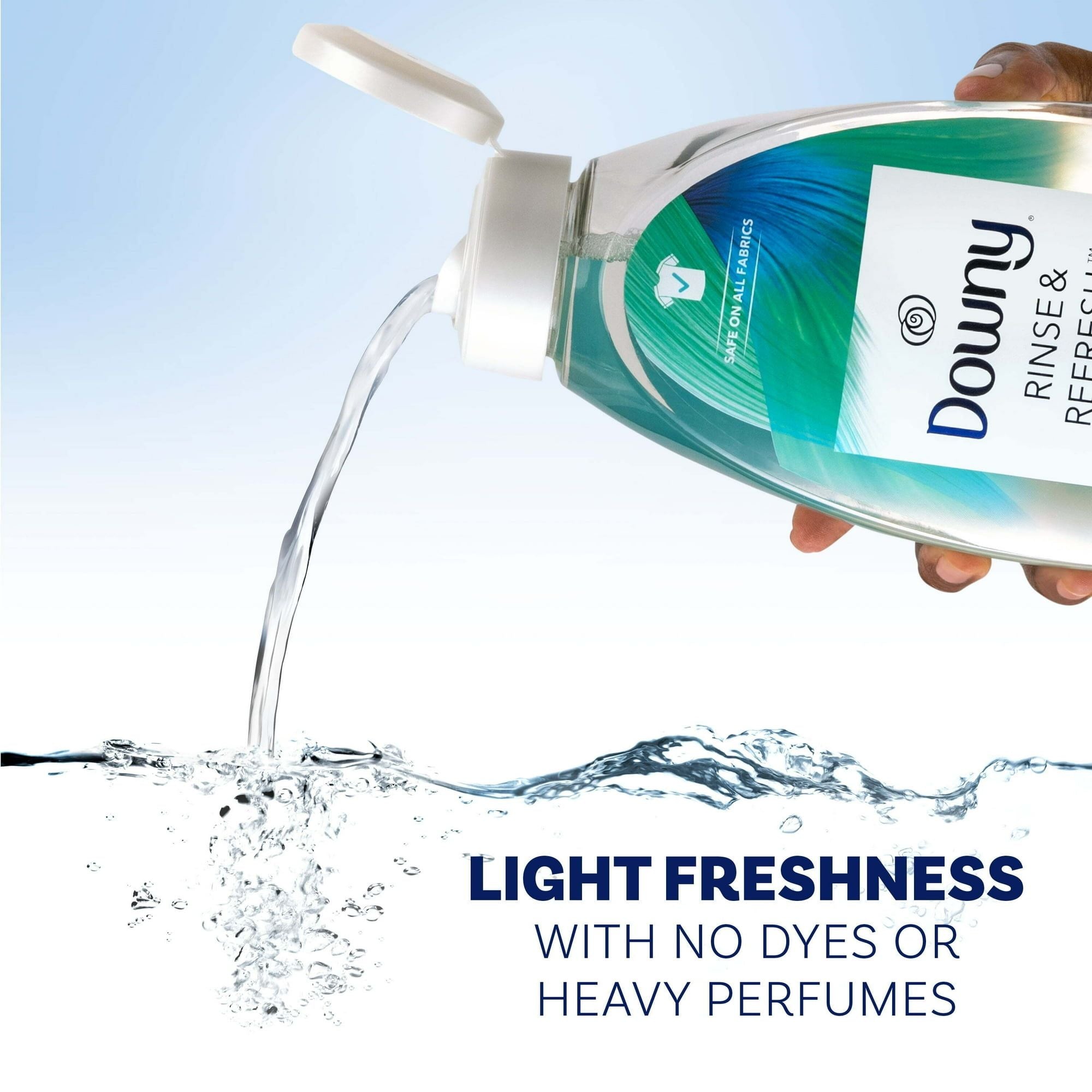 Downy Rinse & Refresh Laundry Odor Remover and Fabric Softener, Cool Cotton, 48 fl oz, 70 Loads
