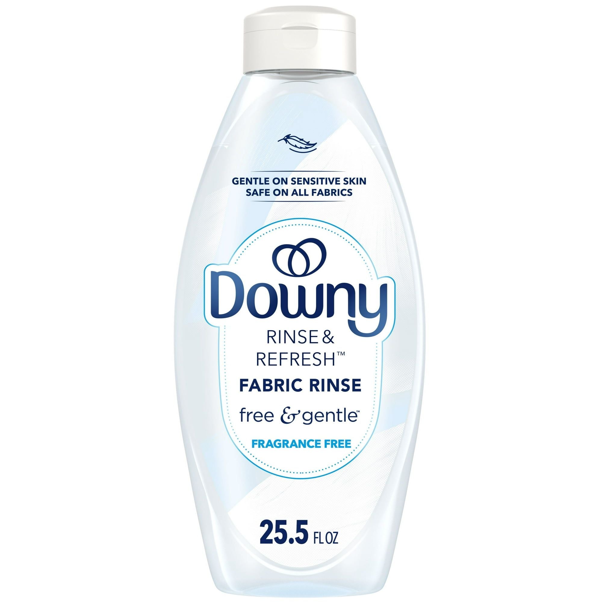 Downy Rinse & Refresh Free & Gentle Laundry Odor Remover, Fragrance Free, 25.5 fl oz, 37 Loads