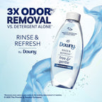 Downy Rinse & Refresh Free & Gentle Laundry Odor Remover, Fragrance Free, 25.5 fl oz, 37 Loads