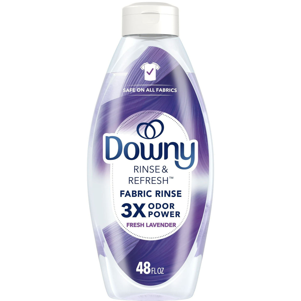 Downy Rinse & Refresh Laundry Odor Remover and Fabric Softener, Fresh Lavender, 48 fl oz, 70 Loads