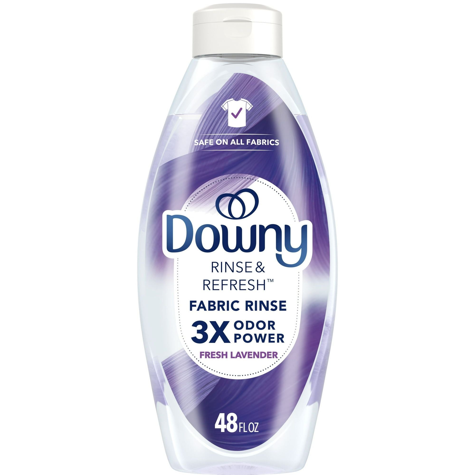 Downy Rinse & Refresh Laundry Odor Remover and Fabric Softener, Fresh Lavender, 48 fl oz, 70 Loads