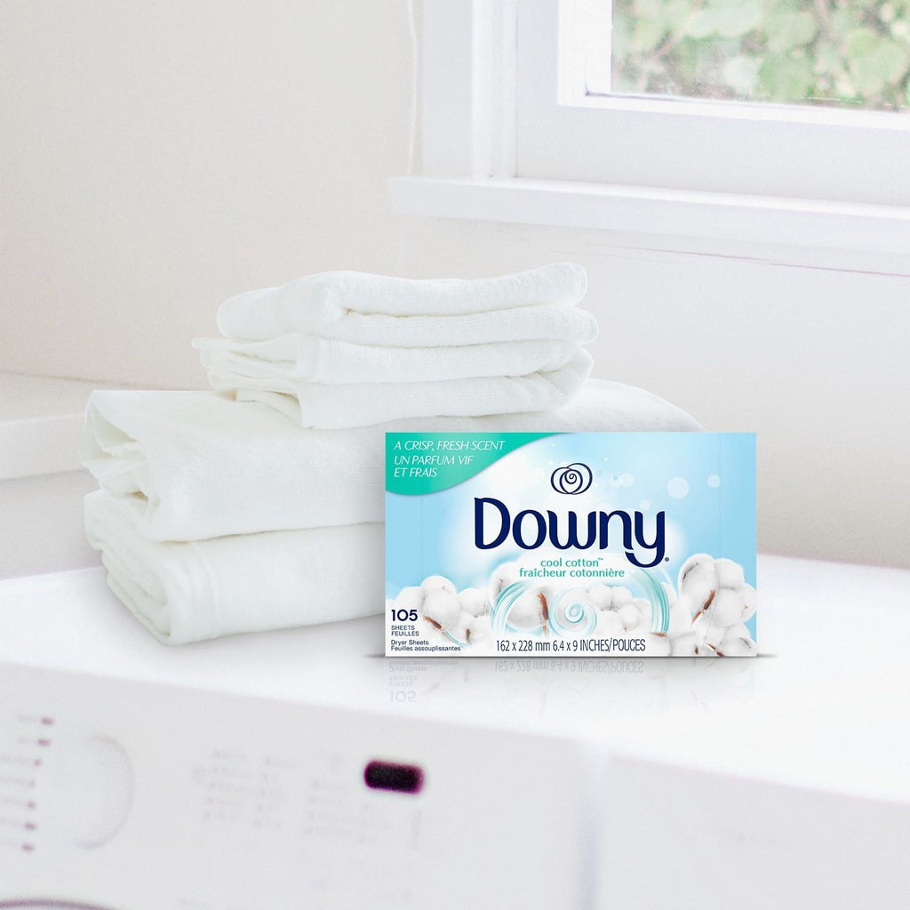 Downy Fabric Softener Dryer Sheets, Cool Cotton, 240 Count