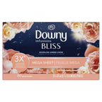 Downy Infusions Mega Dryer Sheets, BLISS, Amber and Rose, 80 Count