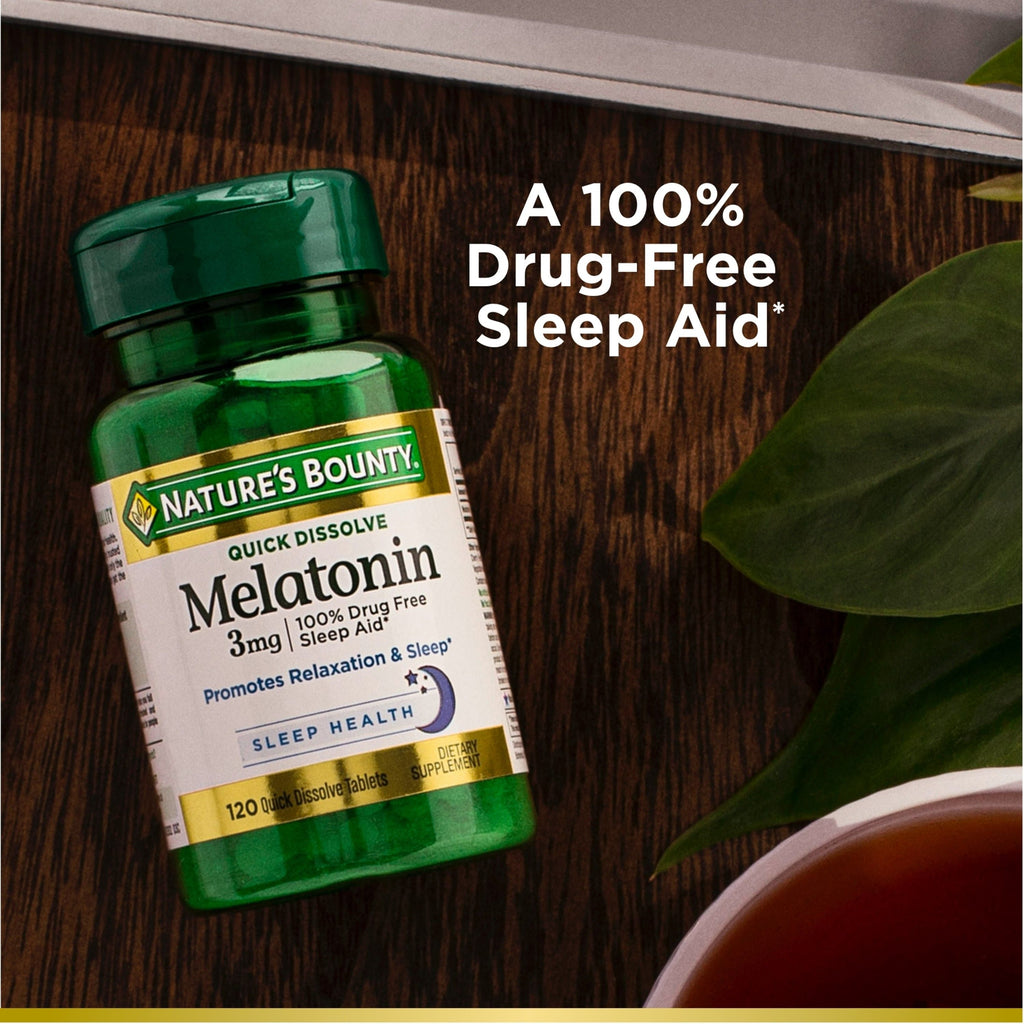 Nature's Bounty Melatonin Supplement Quick Dissolve Tablets; 3 mg; 240 Count