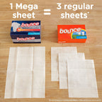 Bounce Wrinkle Guard Mega Dryer Sheets, Outdoor Fresh Scent, 160 Count