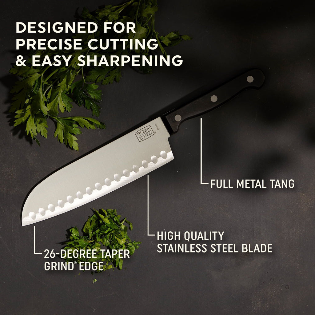 Chicago Cutlery Essentials 15-Piece Kitchen Knife Set with Wood Storage Block and Kitchen Shears EasyOptionXY LLC