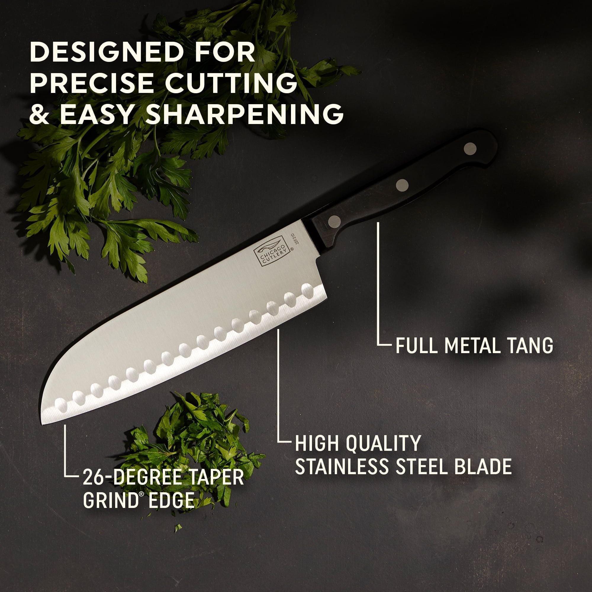 Chicago Cutlery Essentials 15-Piece Kitchen Knife Set with Wood Storage Block and Kitchen Shears EasyOptionXY LLC