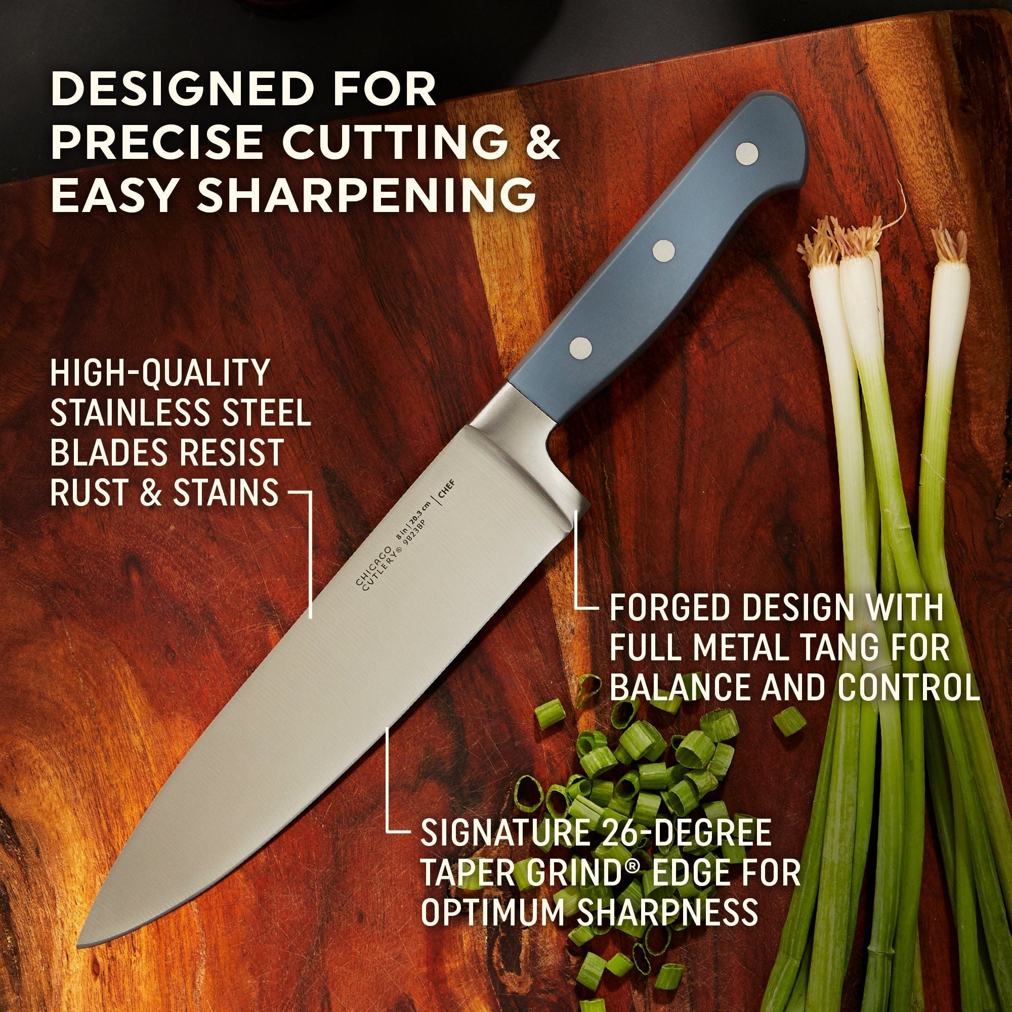 Chicago Cutlery Halsted 14-Piece Kitchen Knife Block Set EasyOptionXY LLC