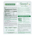 Nature's Bounty Sleep3 + Stress Support; 10 mg; 28 Count
