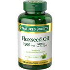 Nature's Bounty Flaxseed Oil Softgels; 1200 mg; 125 Count