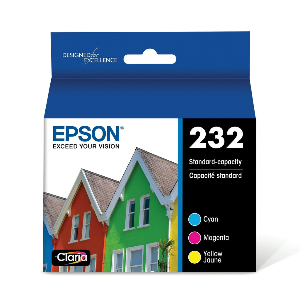 EPSON 232 Claria Ink Standard Capacity Color Combo Pack (T232520-S) Works with WorkForce WF-2930, WF-2950, Expression XP-4200, XP-4205