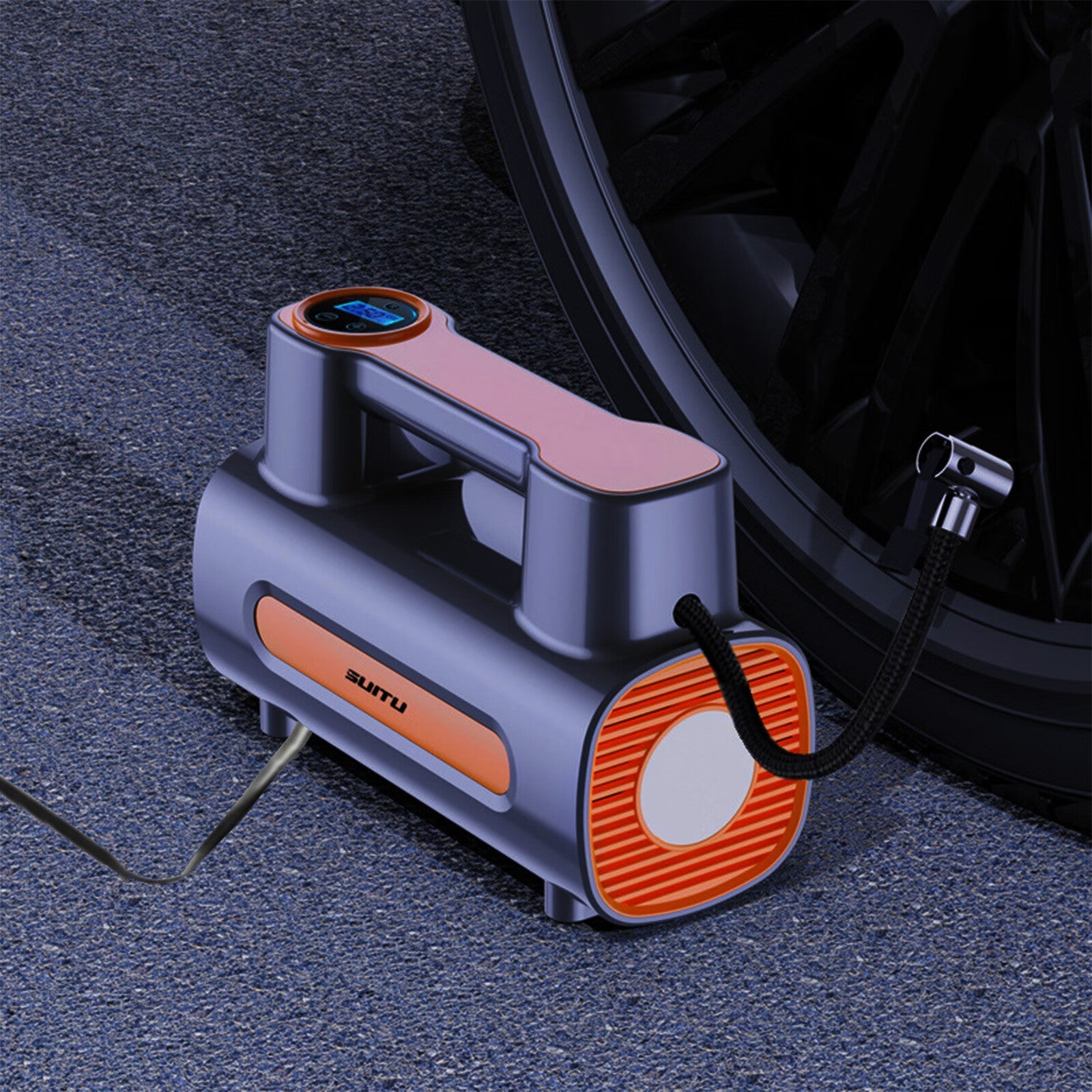 Tire Inflator 12V DC Portable Compressor Electric DC Auto Tire Pumps For Car Tires Pi-Mart